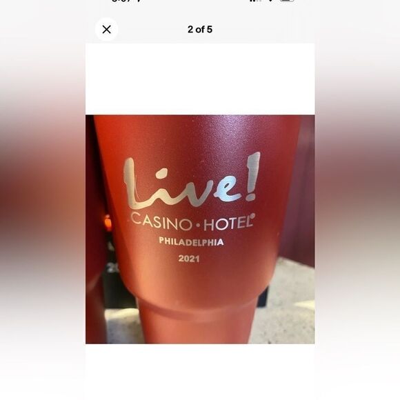 LIVE CASINO IN PHILADELPHIA LIMITED EDITION STAINLESS STEEL Travel MUGS​ - Picture 2 of 5